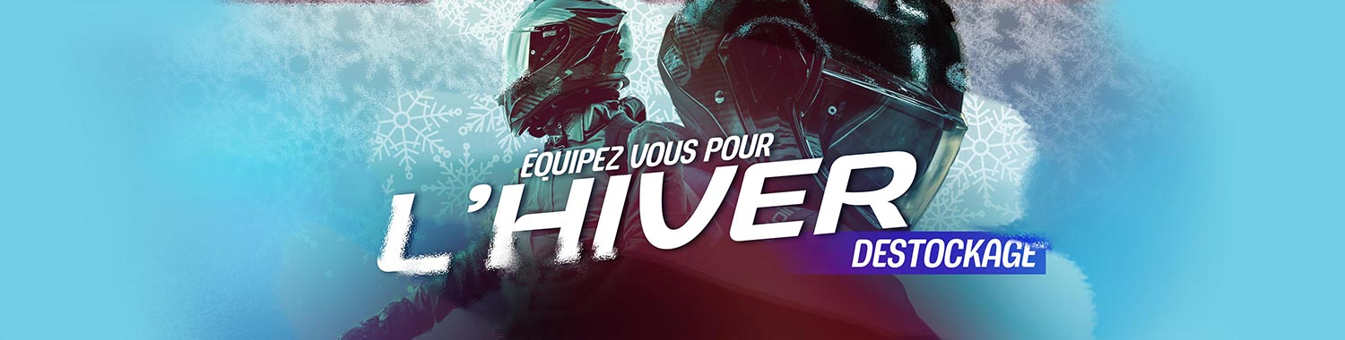 destockage d\'hiver équipement moto