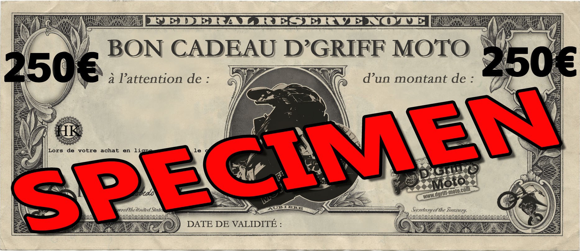 Cheque cadeau 250€ 