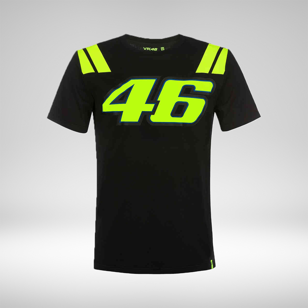 VR46 Official Valentino Rossi Race Black T-Shirt 