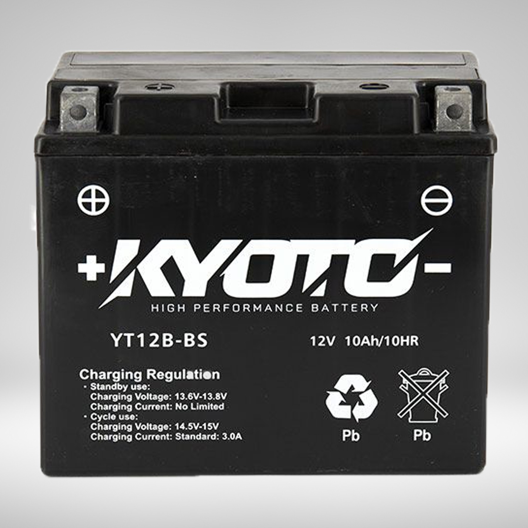 Batterie YT12B-BS Livrée avec Pack Acide 