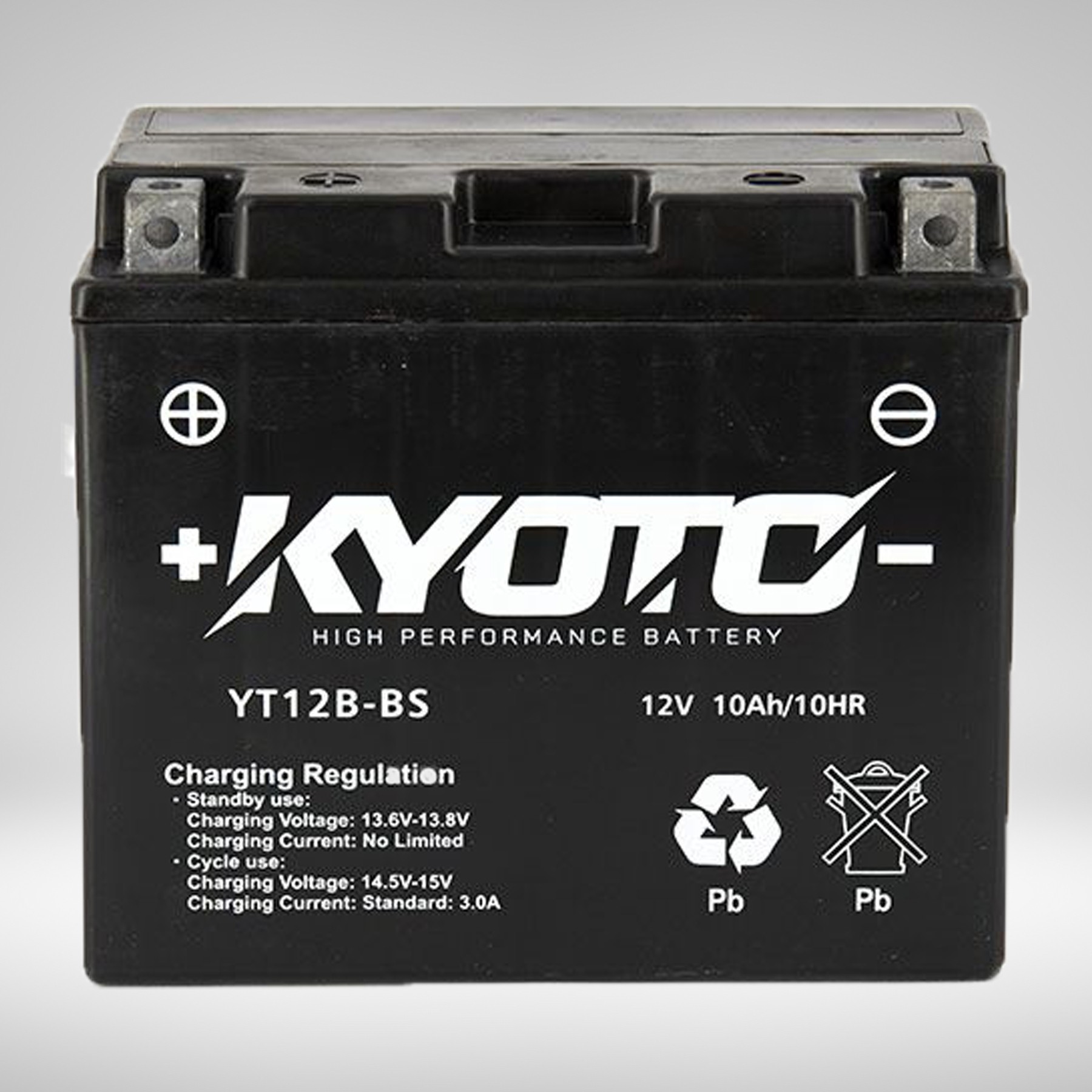 Batterie YT12B-BS Livrée avec Pack Acide 