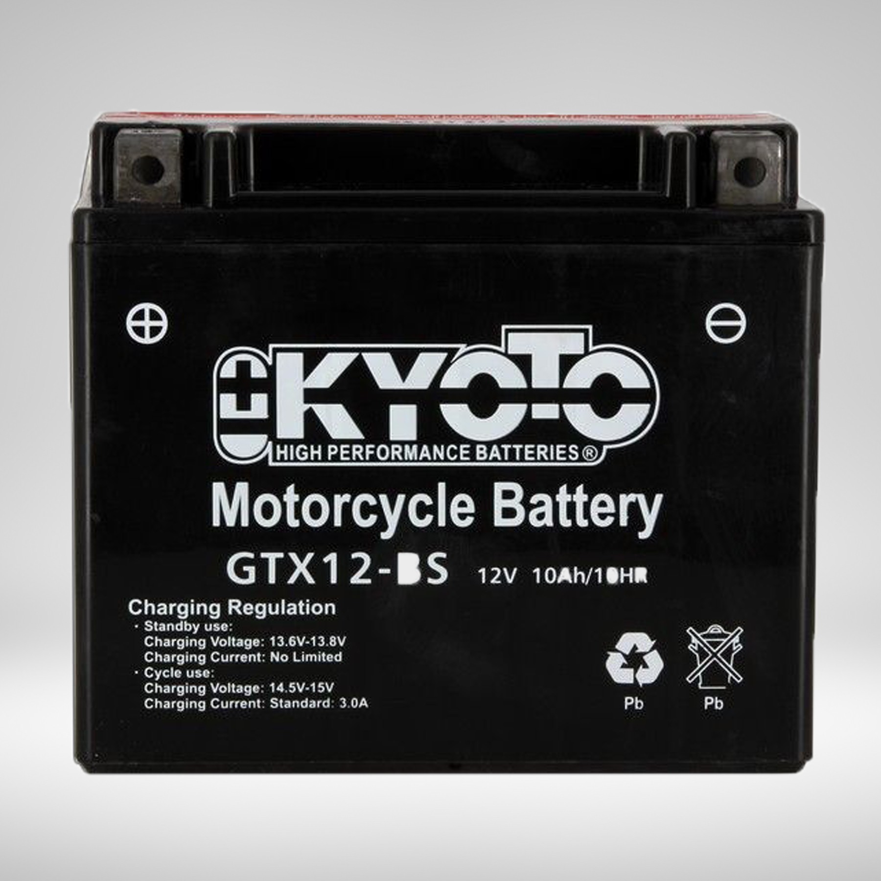 Batterie GTX12-BS Livrée avec Pack Acide 