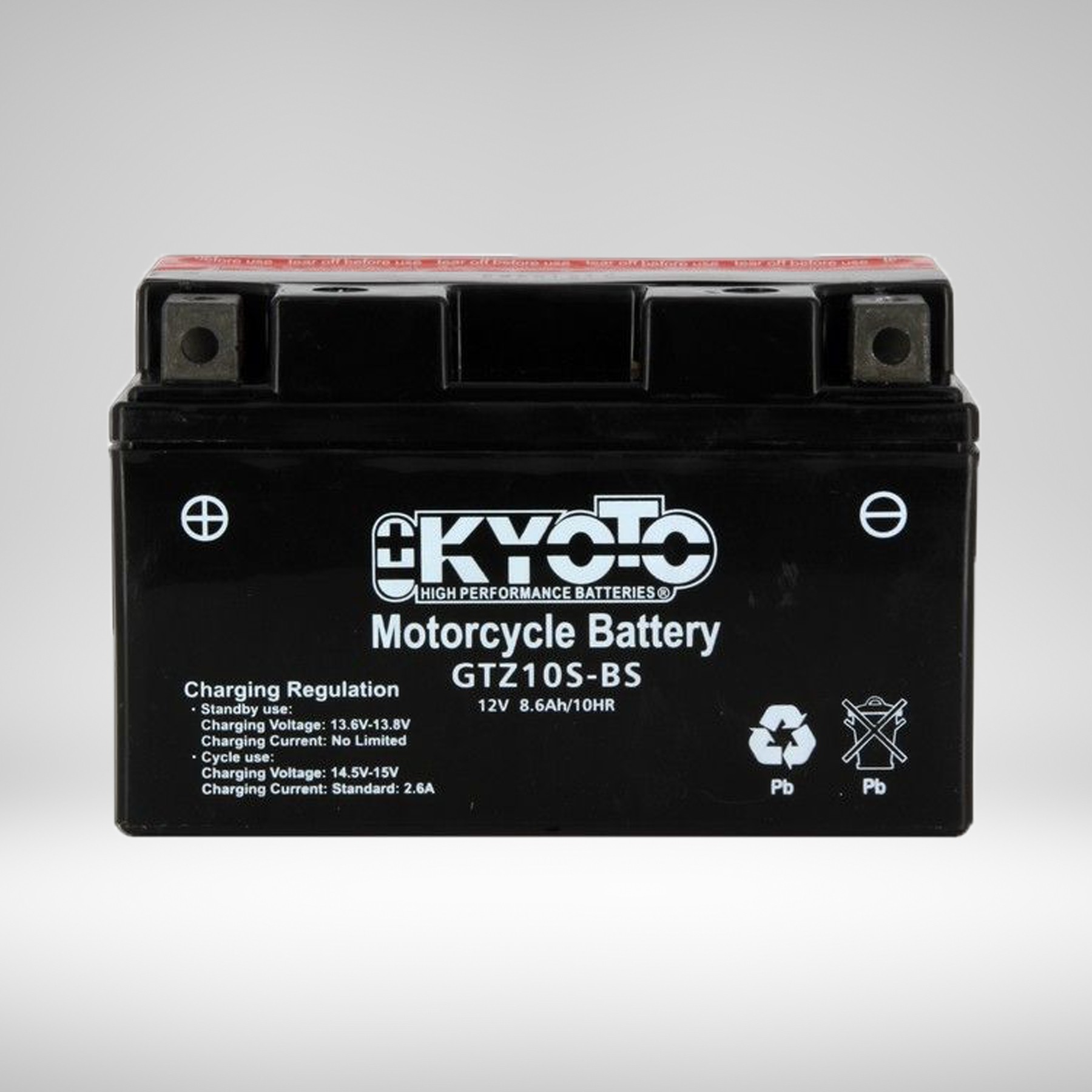 Batterie GTZ10S-BS Livrée avec Pack Acide 