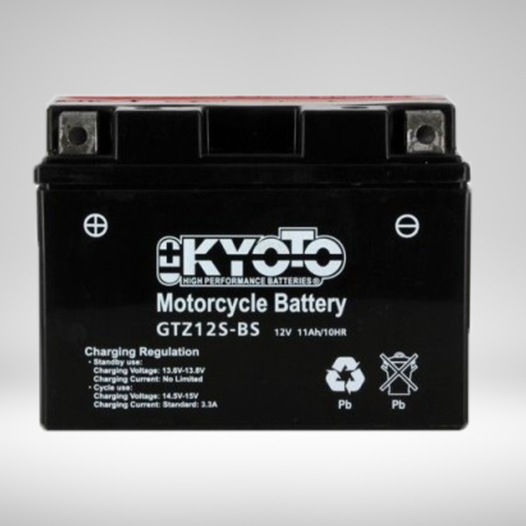 Batterie GTZ12S-BS Livrée avec Pack Acide 