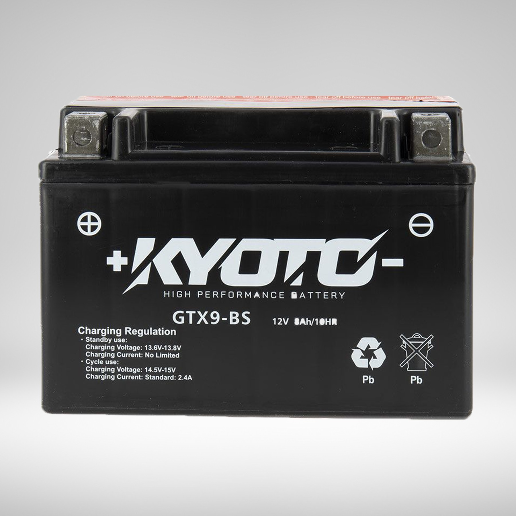 Batterie GTX9-BS Livrée avec Pack Acide 