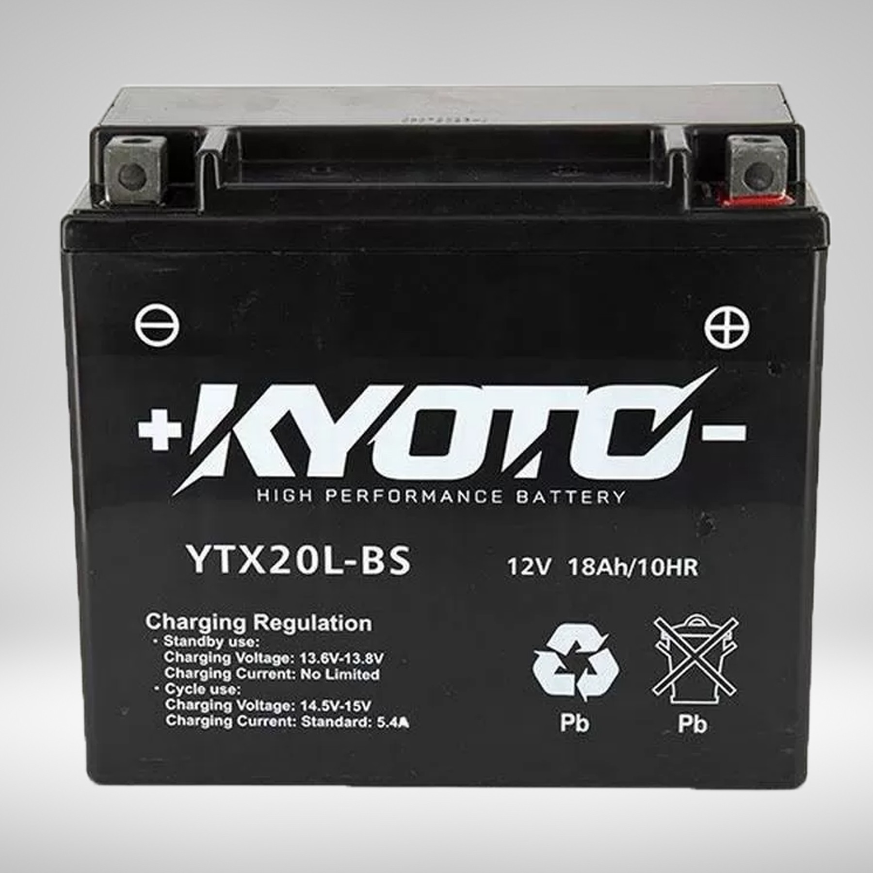 Batterie YTX20L-BS Prête à l'emploi 