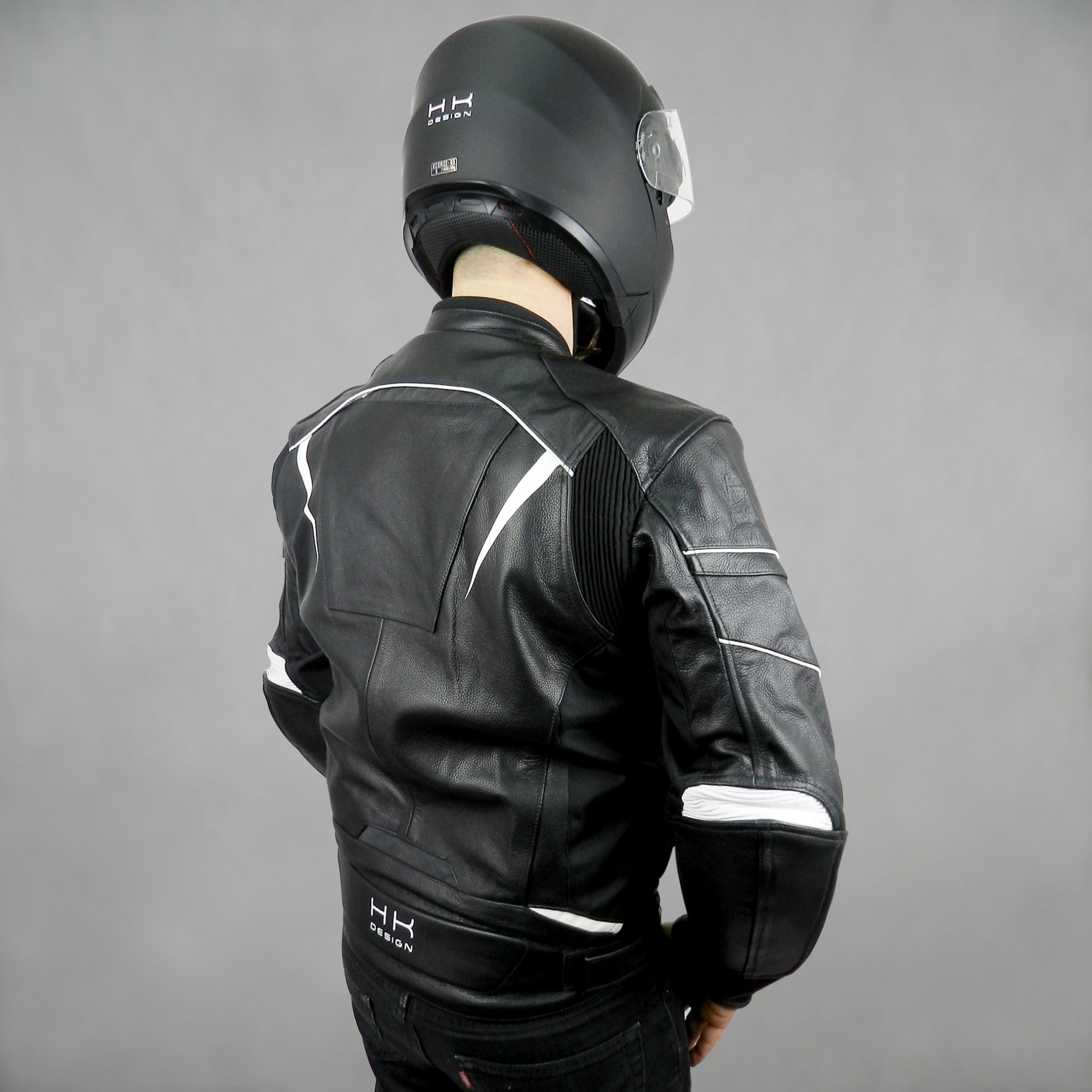 Blouson cuir Restone homologué CE moto noir - Équipement pilote
