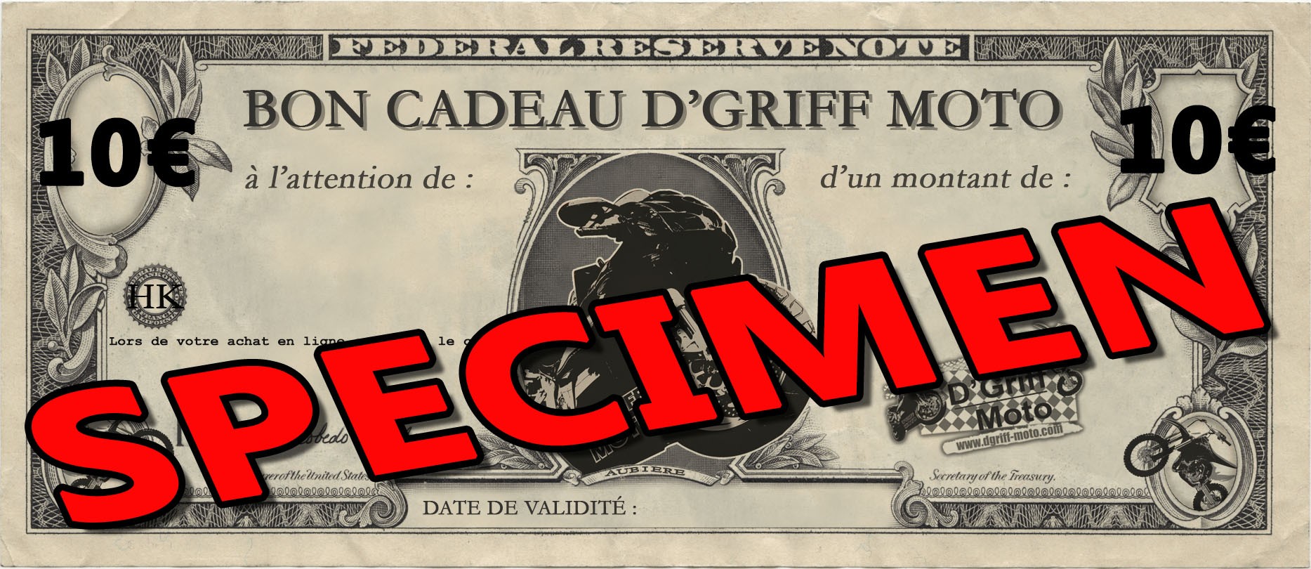 Cheque Cadeau 10€ 