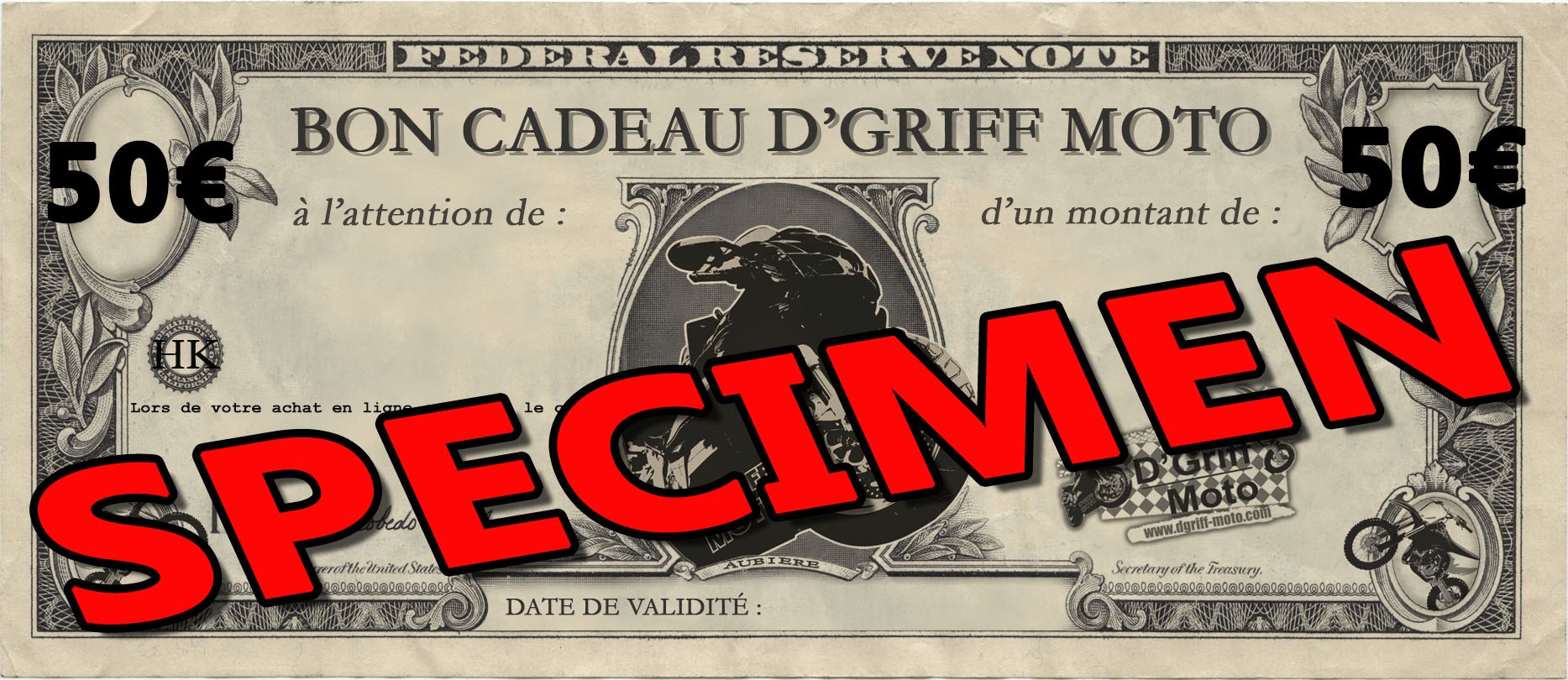 Cheque Cadeau 50€ 