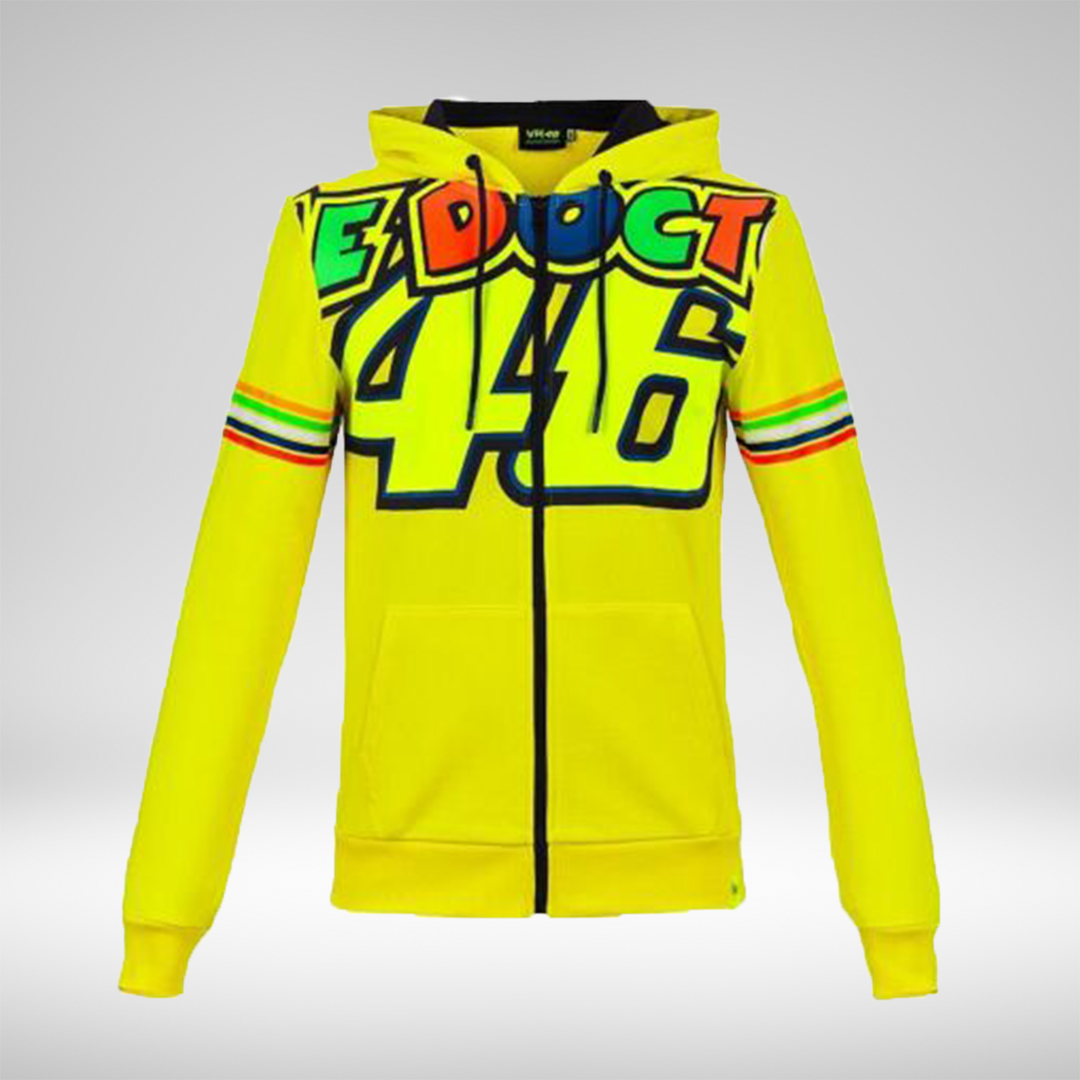 VR46 Fleece Zip Stripes Hoodie Couleur