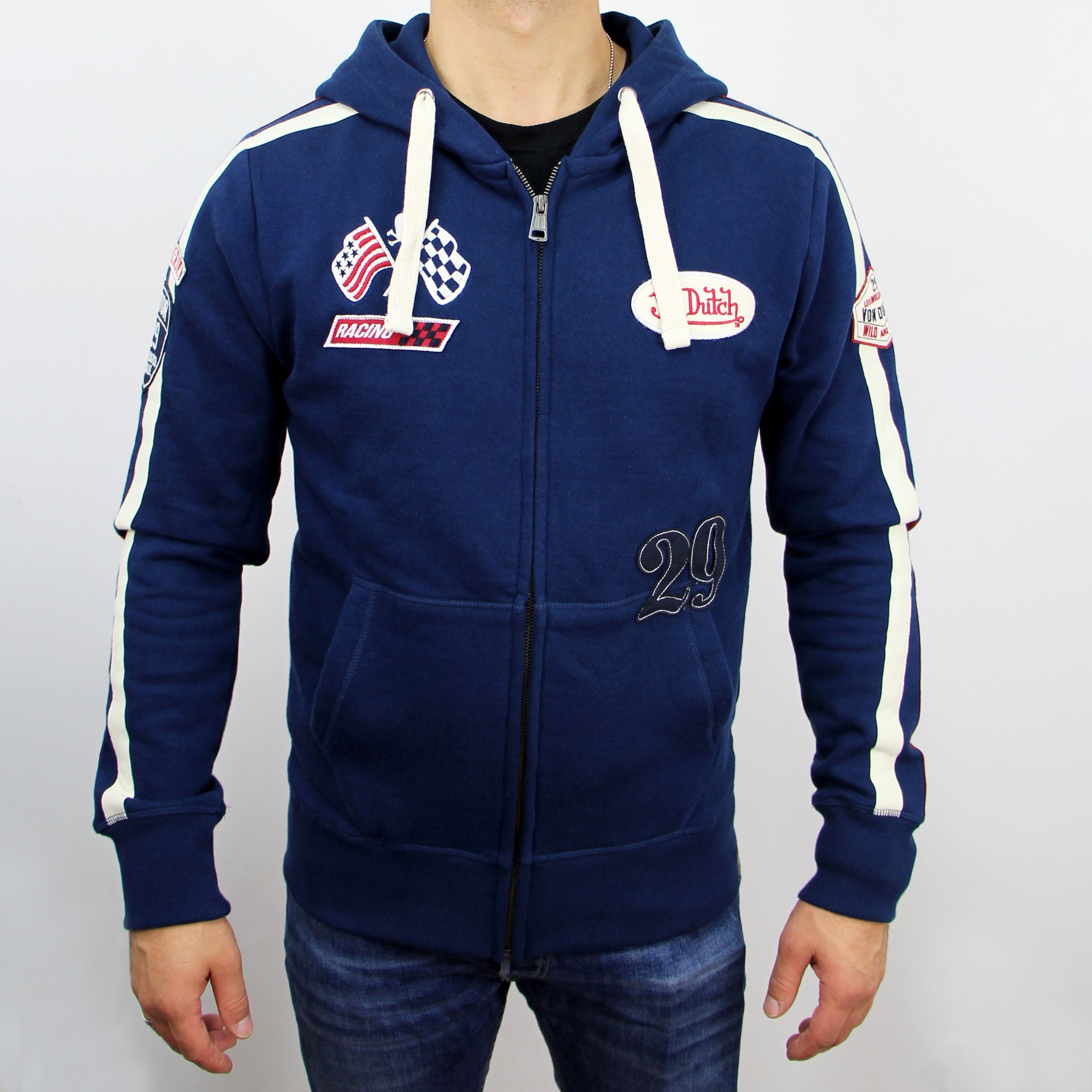 Hoodie Von Dutch Vintage Racing Couleur