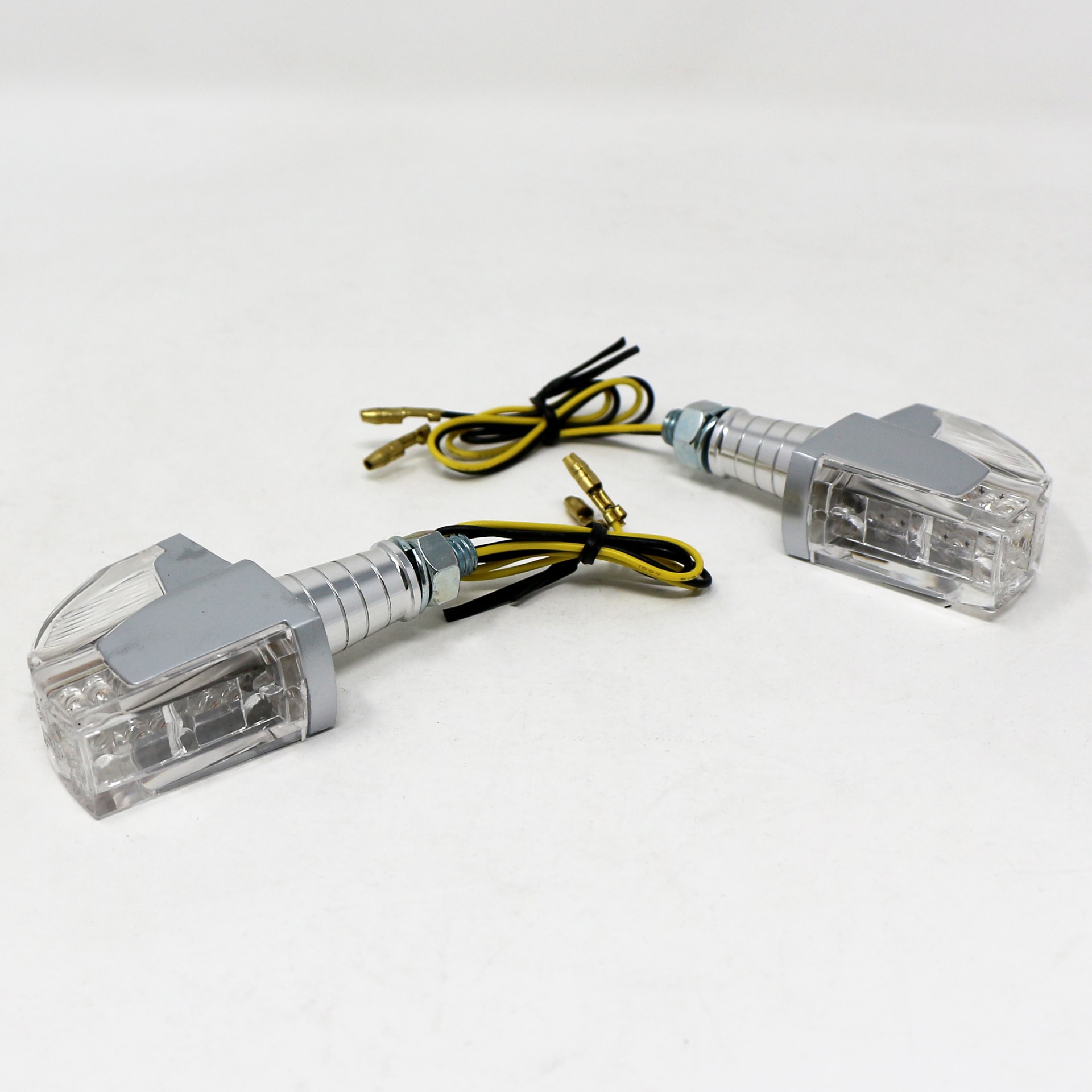 Paire de Clignotants LED Cristal Alu Mad - ACCESSOIRES MOTO