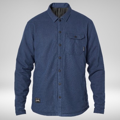 Threshold reversible flannel jkt Bleu