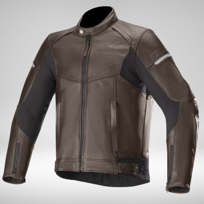 SP-55 Leather Jacket Marron