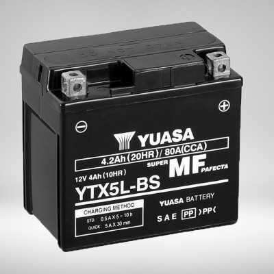 Batterie YTX5L-BS Prête à l'emploi