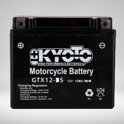 Batterie GTX12-BS Livrée avec Pack Acide