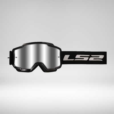 Charger Goggle Black Silver Visor Noir