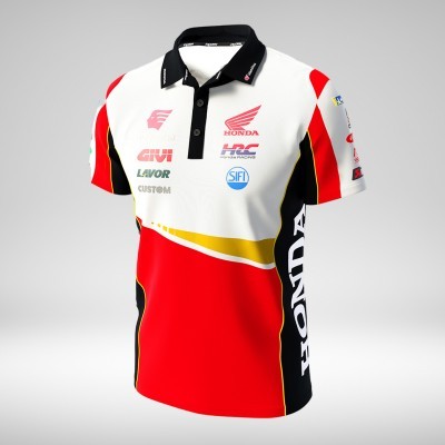 Polo HONDA LCR 23 Blanc/Noir/Rouge