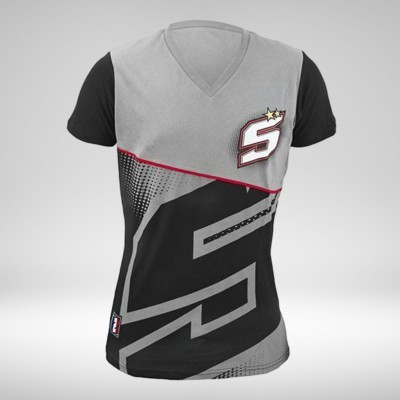 T-SHIRT ZARCO 5 FEMME Noir/Gris