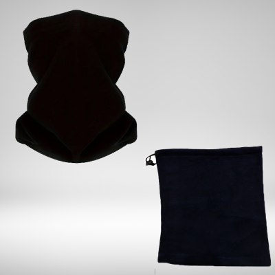 Tour de cou polyester/polaire Noir