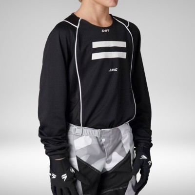 Maillot Youth White Label G.I FRO Noir