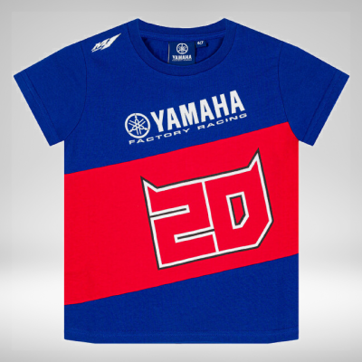 FABIO QUARTARARO Kid T-Shirt 20 Yamaha Bleu/Rouge