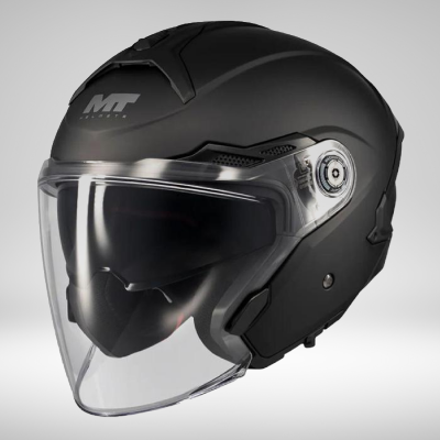 MT Helmet Casque Cosmo SV Pure A1 Noir Mat