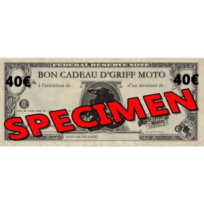 Cheque Cadeau 40€