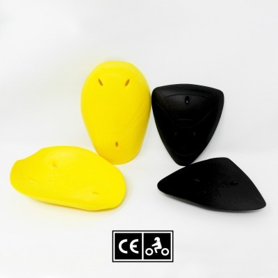 Coques jeans E-squad - 2 hanches - 2 genoux Jaune