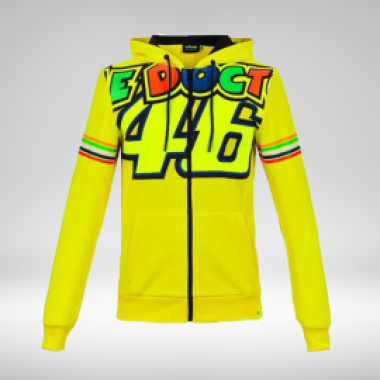 VR46 Fleece Zip Stripes Hoodie - photo 0