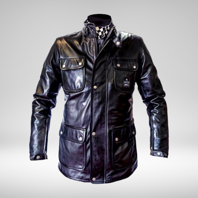 Hunter cuir rag Noir