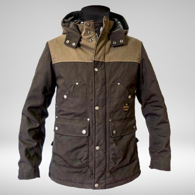 Stony toile coton wax Marron