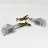 Paire de Clignotants LED Cristal Alu