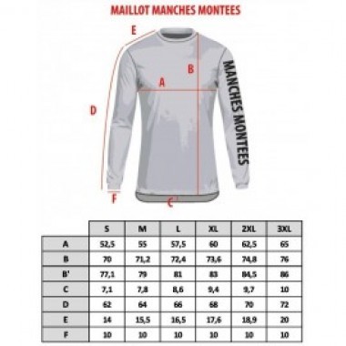 Guide des tailles maillots cross First Racing - photo 0