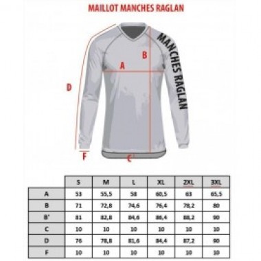Guide des tailles maillots cross First Racing - photo 1