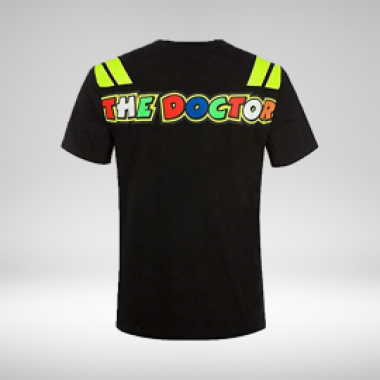 VR46 Official Valentino Rossi Race Black T-Shirt - photo 1