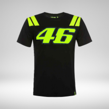 VR46 Official Valentino Rossi Race Black T-Shirt - photo 0