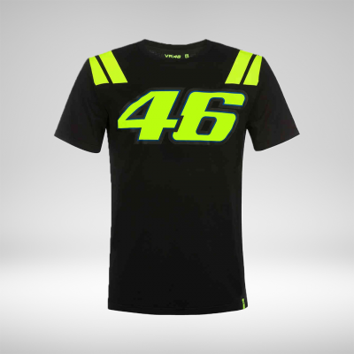 VR46 Official Valentino Rossi Race Black T-Shirt