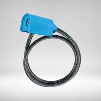 Antivol câble 7334 650x10mm Bleu