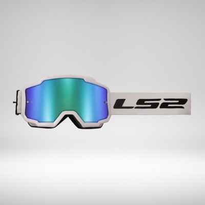 Charger Goggle White HV green iridium Blanc