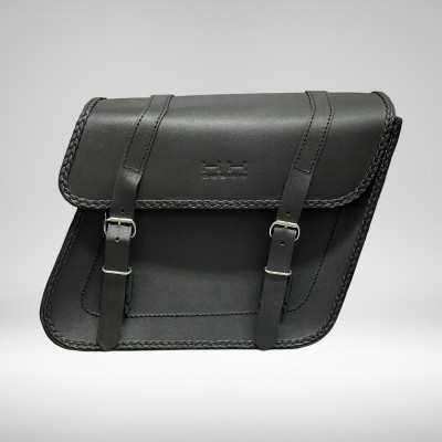 Sacoches Cavalières Cuir Noir Mat